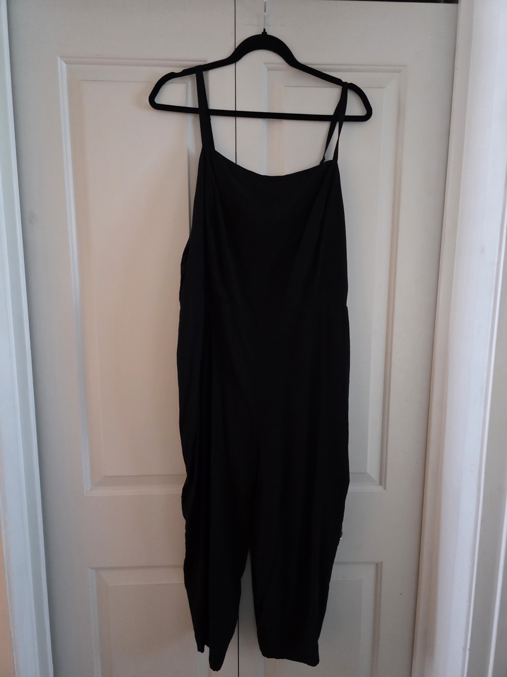 Old Navy Black Sleeveless Jumpsuit with Smocked Waist